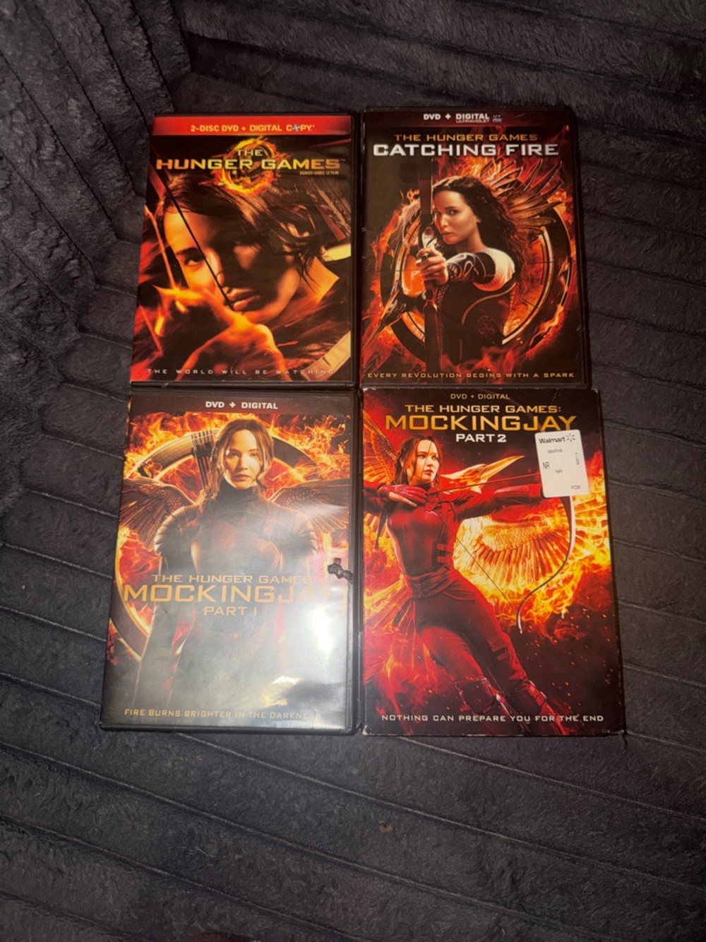 The Hunger Games DVD Collection - Katniss Trilogy (Red/Orange Fire Artwork)